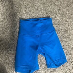 Lululemon Blue Bike Shorts